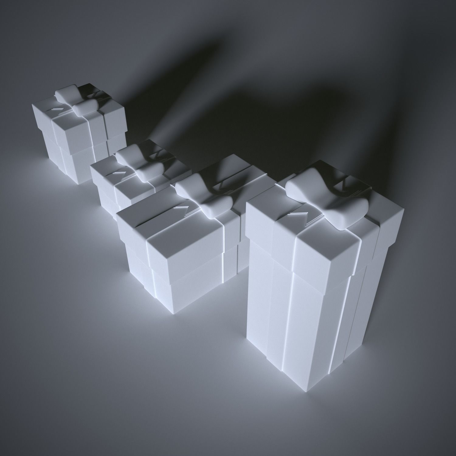 4 Christmas gifts 3D print model_3