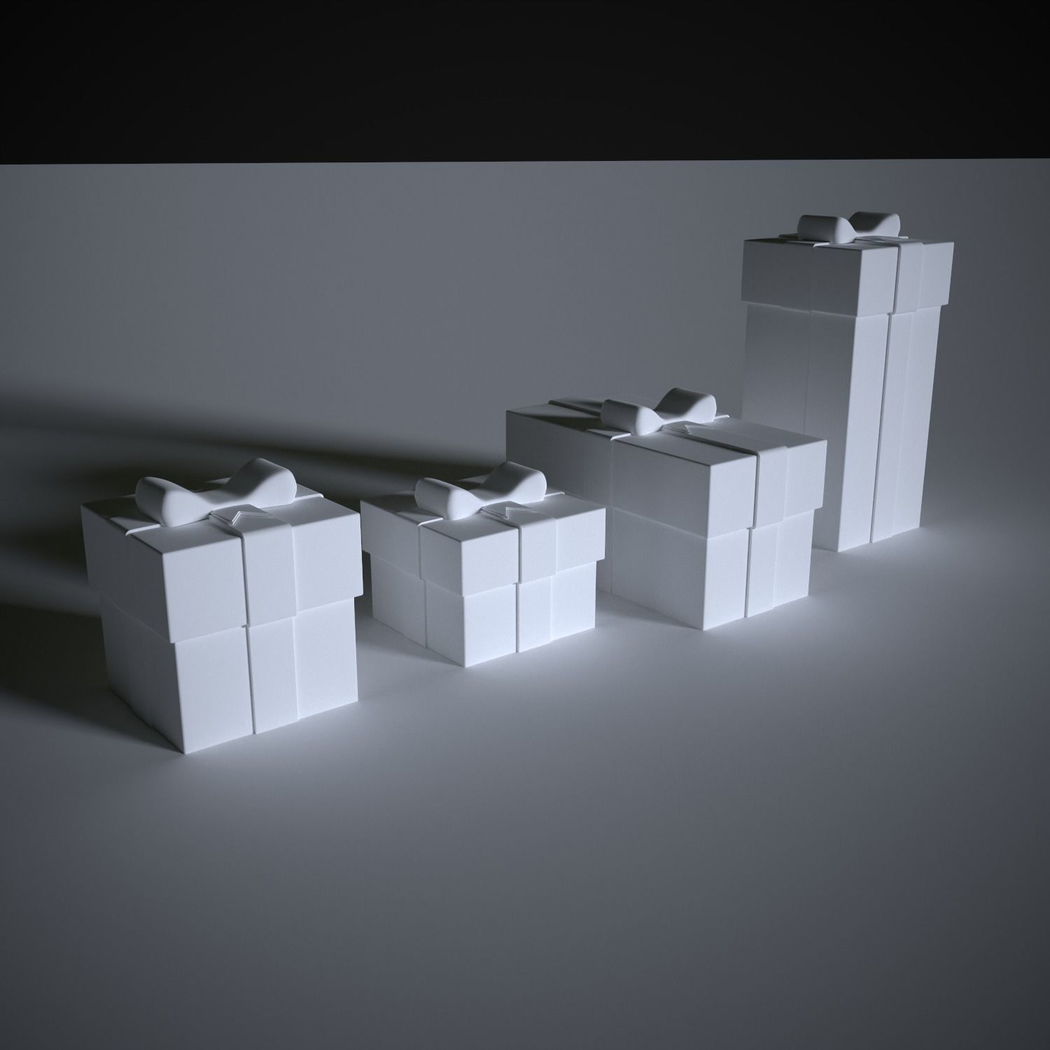 4 Christmas gifts 3D print model_1