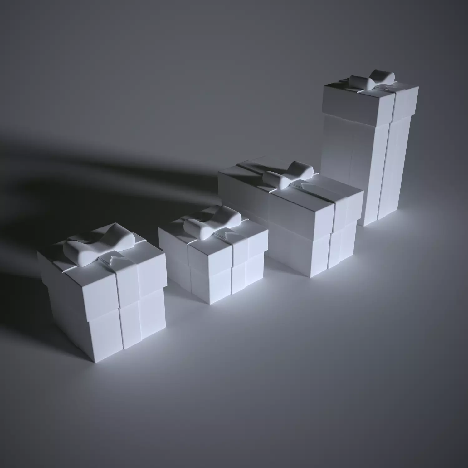 4 Christmas gifts 3D print model_0