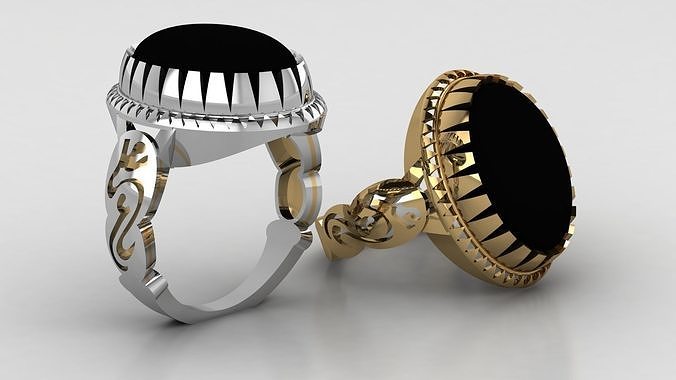 Men fashion ring 3D print model