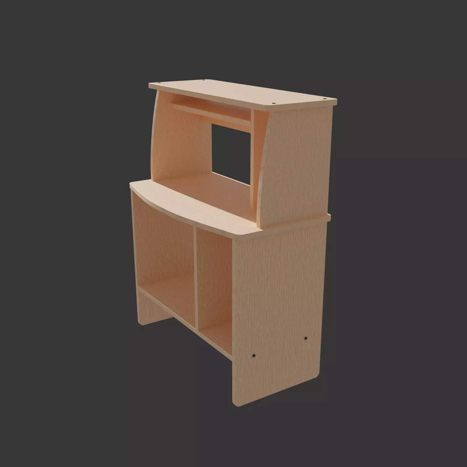 Computer Studying Desk Home Furniture Free Free 3D model_0