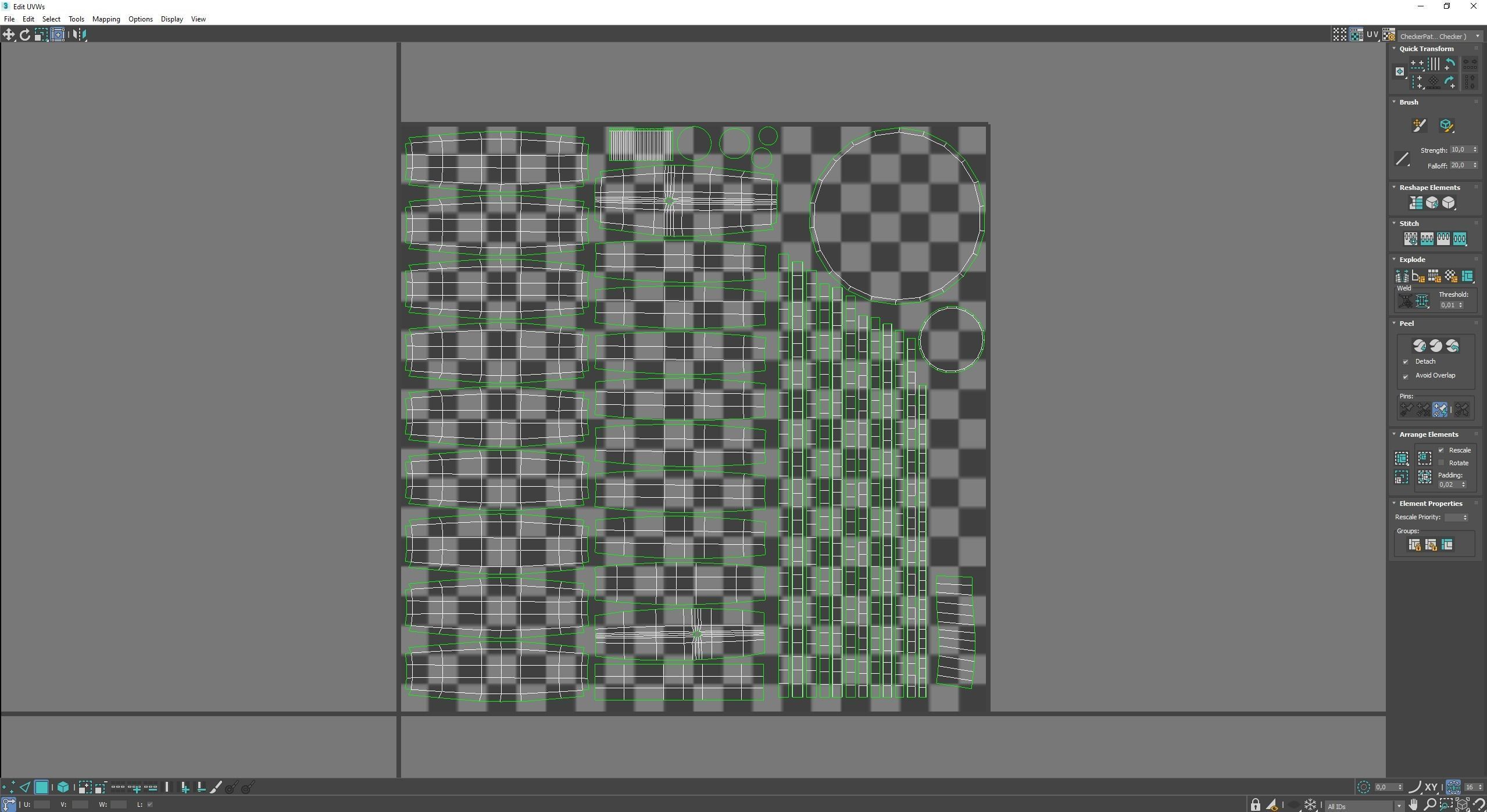 Barrel Wooden Low-poly 3D model_6