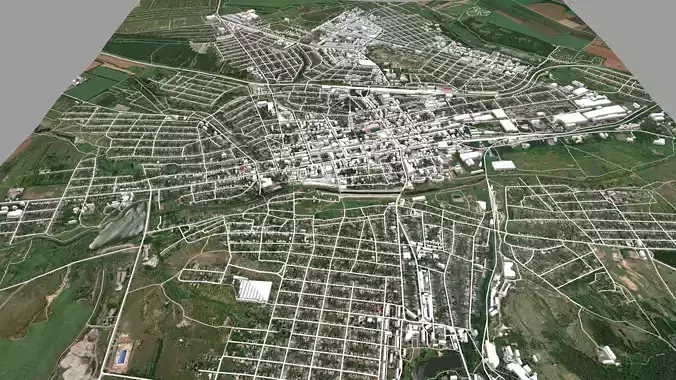 Cityscape Bakhmut Donetsk region of Ukraine