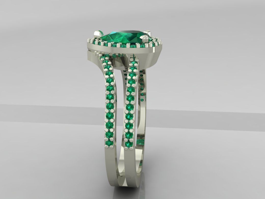 Ring 3D Print 3D print model 3D print model gold engagement w... 3D print model_2