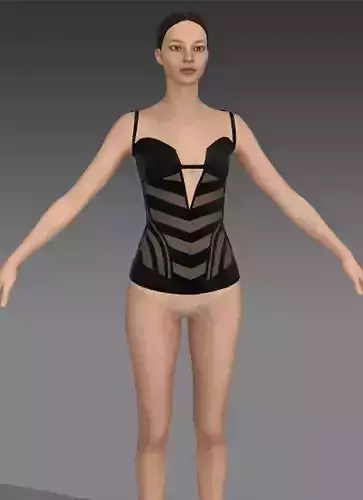 V NECKLINE CORSET DRESS TRANSPARENT DETAIL SATIN 