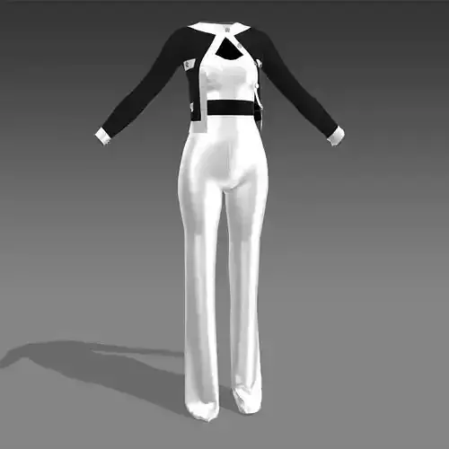 JUMPSUIT AND JACKET SILK SATIN 