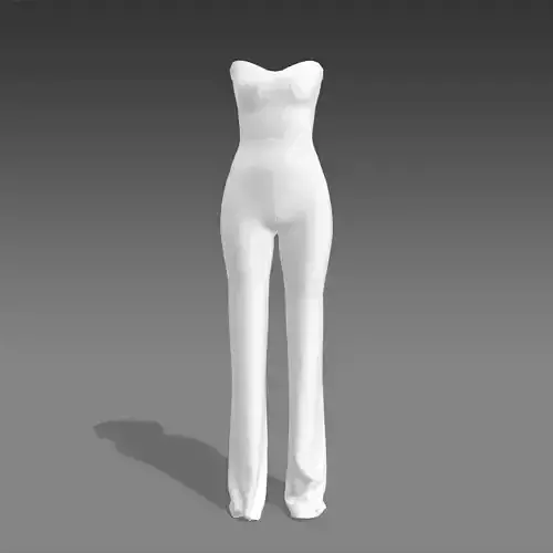 JUMPSUIT WHITE SILK SATIN WHITE COLOR SHINE LOOK