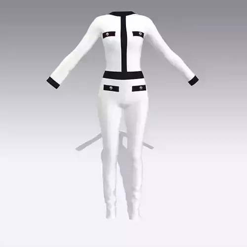 JUMPSUIT BLACK AND WHITE 
