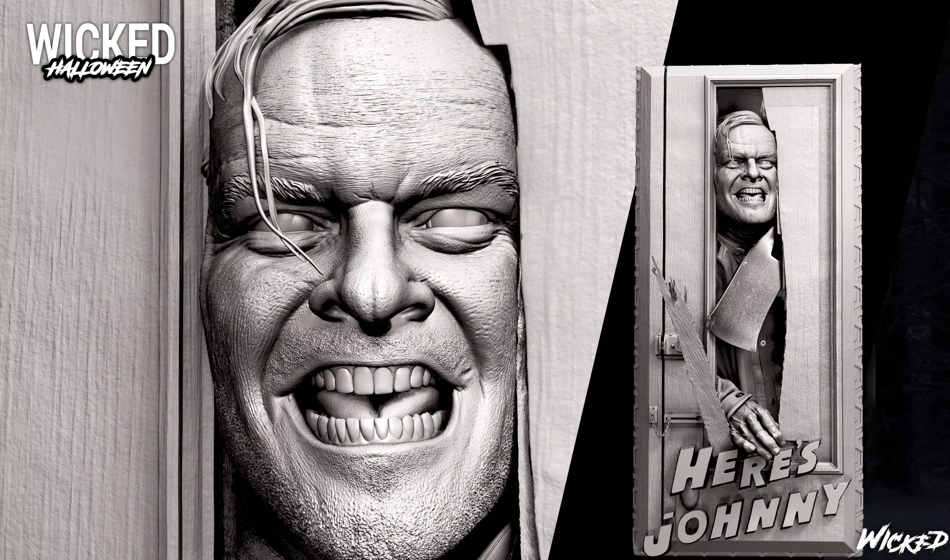 Wicked Movies Jack Torrance Wall and Book Holder 3D print model