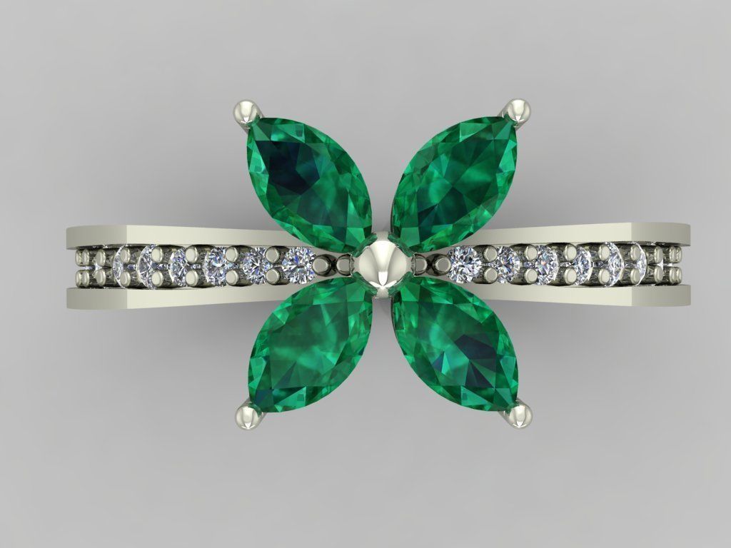 Ring 3D Print 3D print model 3D print model gold with topaz a... 3D print model_3