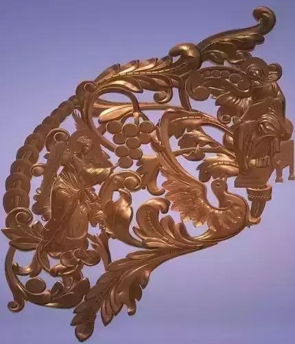 The Royal Door detail Annunciation to the Mother of God 3D print model