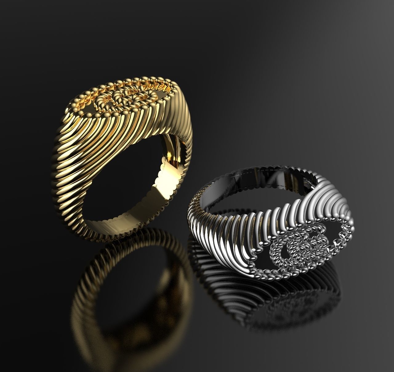 Ring famous family  3D print model_1