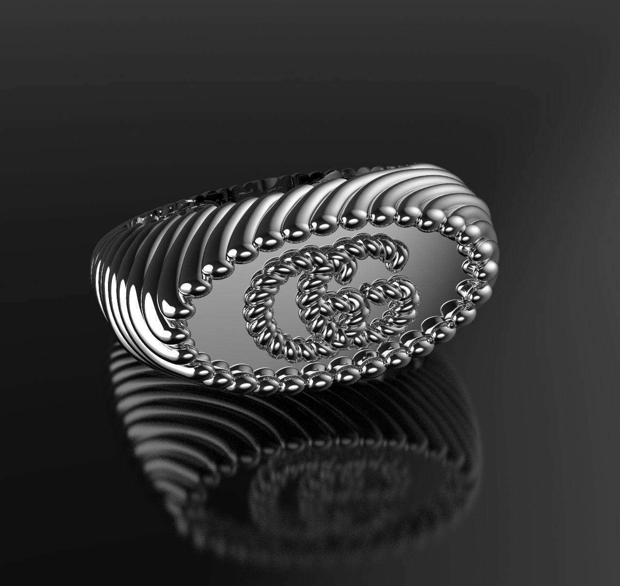 Ring famous family  3D print model_6