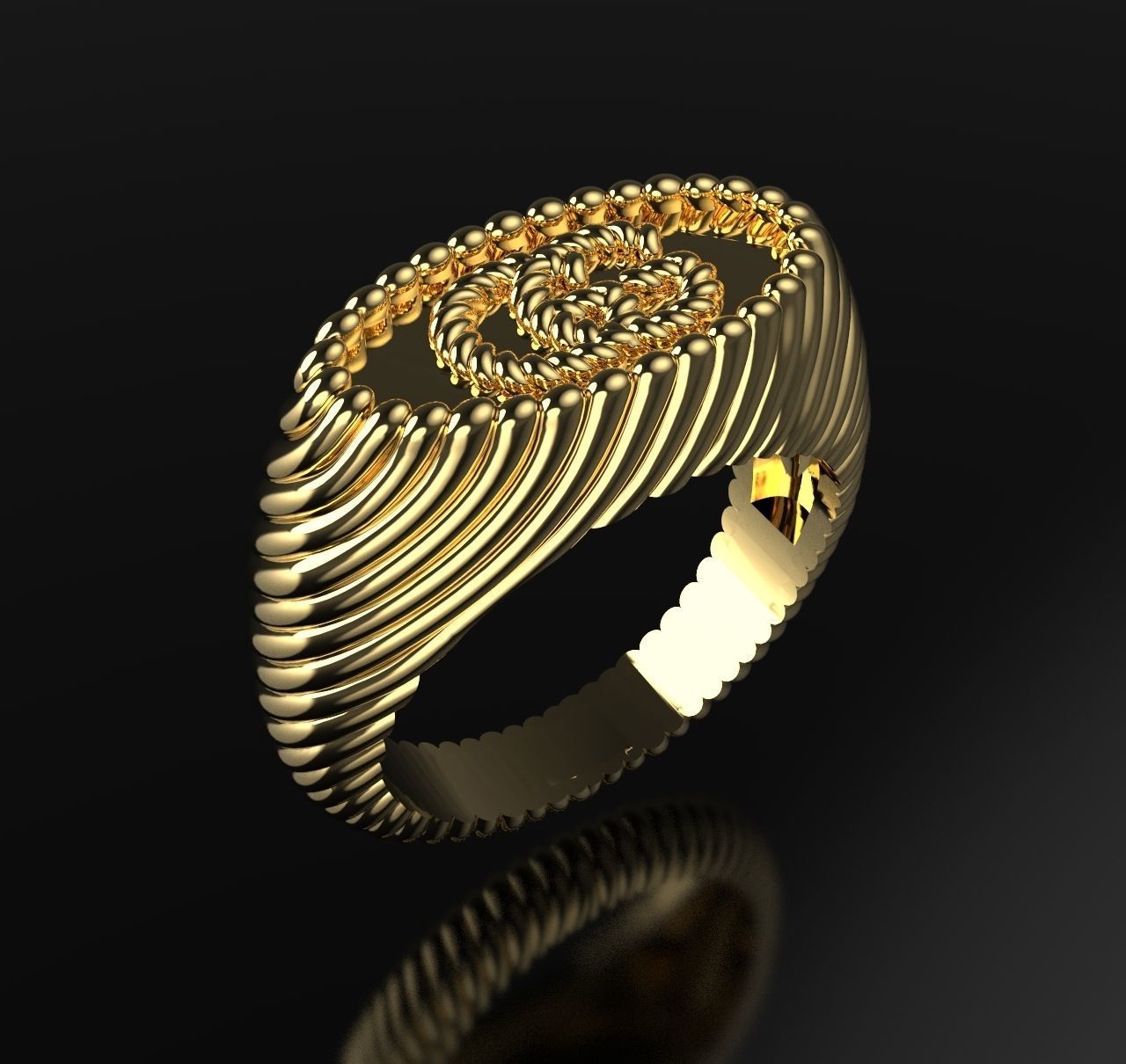 Ring famous family  3D print model_2
