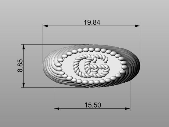 Ring famous family  3D print model_8