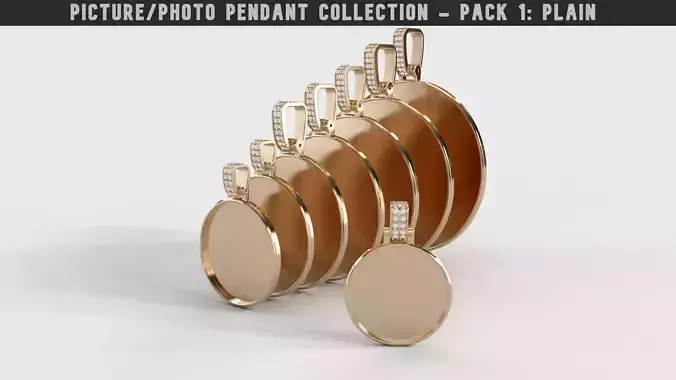 Picture Pendant Collection Pack 1 - Plain 3D print model