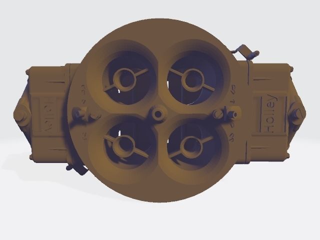Holley Dominator Carburetor 4500 1st Generation  3D print model_2