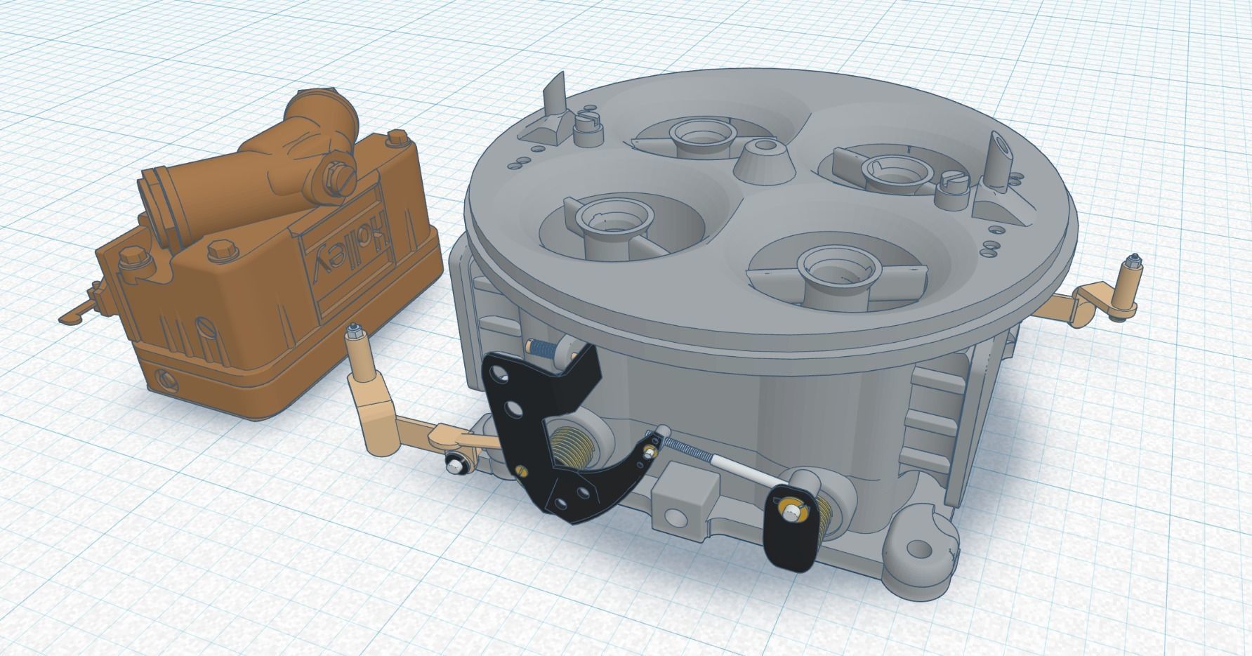 Holley Dominator Carburetor 4500 1st Generation  3D print model_1