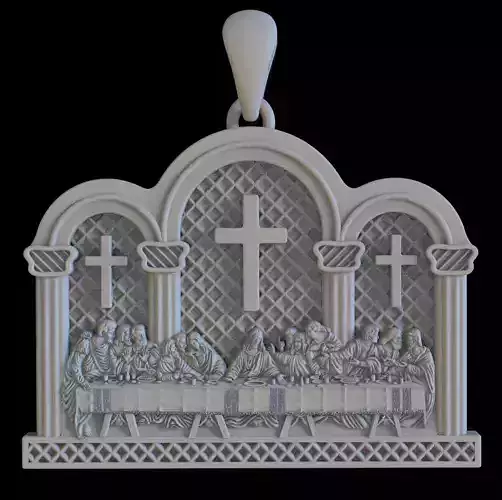 last supper pendant 3D print model