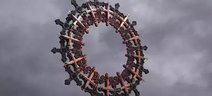Vortex Golden Ring 6 3D model