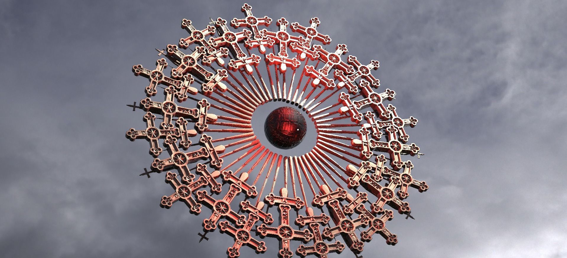 Golden Angel Vortex ring 2  3D model_1