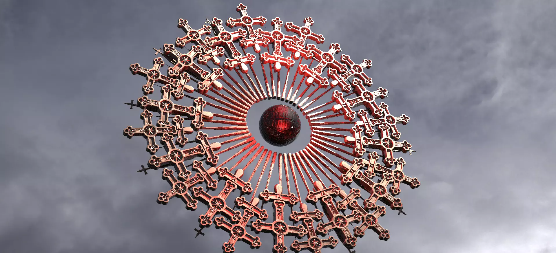 Golden Angel Vortex ring 2  3D model_0