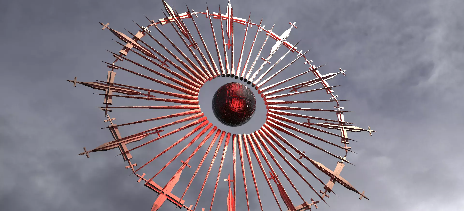 Golden Angel Vortex ring 3 3D model_0