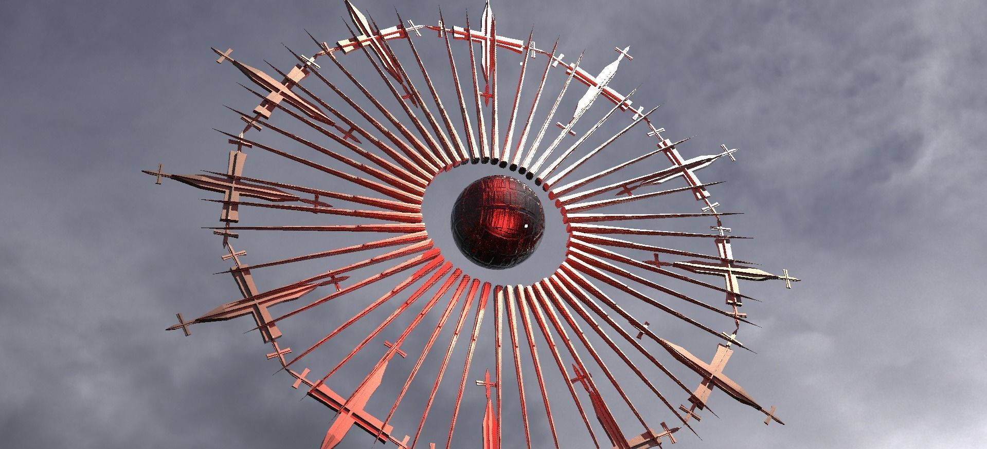 Golden Angel Vortex ring 3 3D model_1