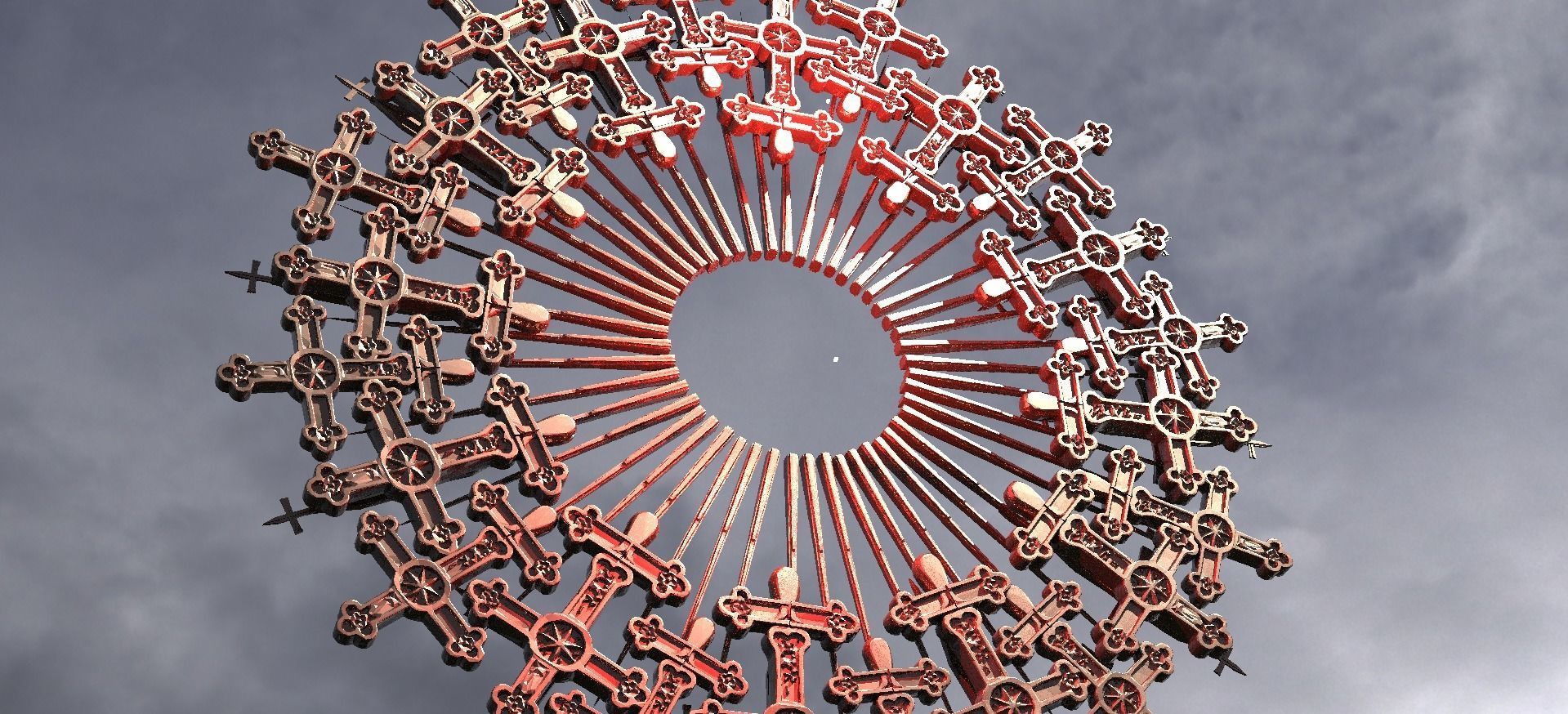 Golden Angel Vortex ring 4  3D model_1