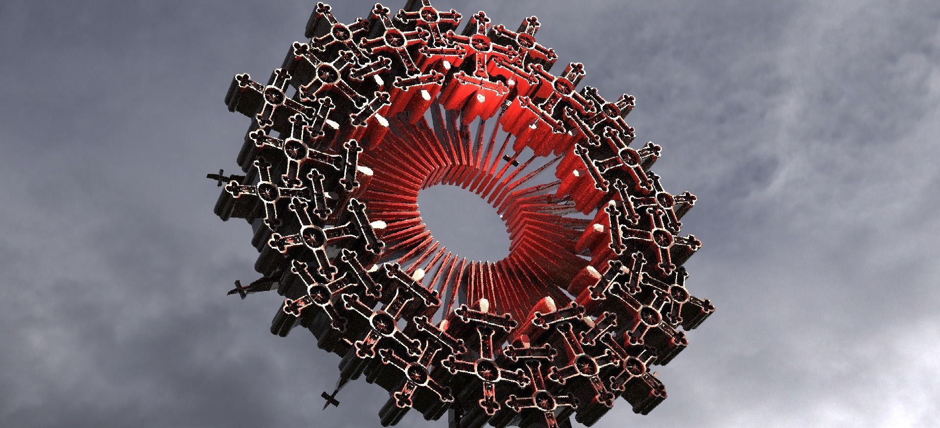 Angel Baroque Ring detailed 3D model_1