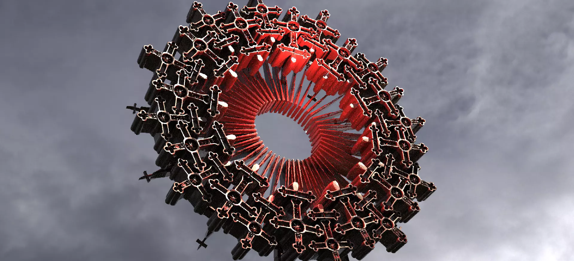 Angel Baroque Ring detailed 3D model_0