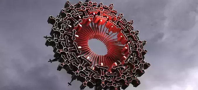 Angel Baroque Ring detailed