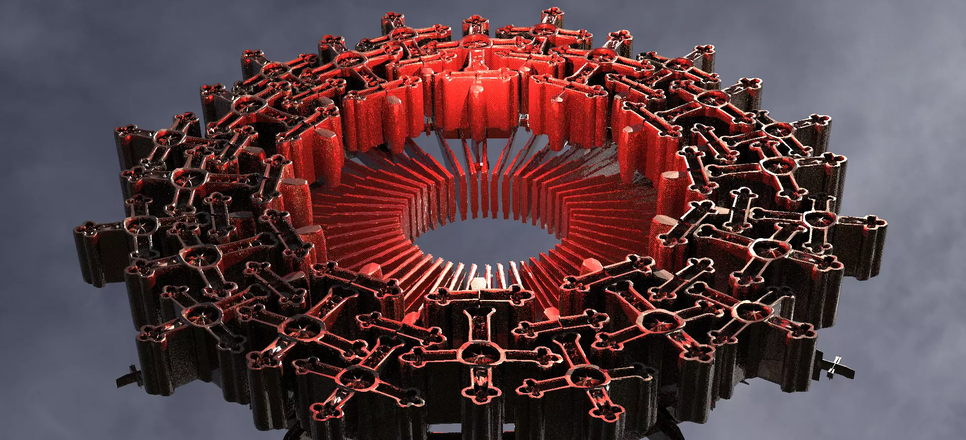 Golden Angel Vortex ring 8  3D model_0