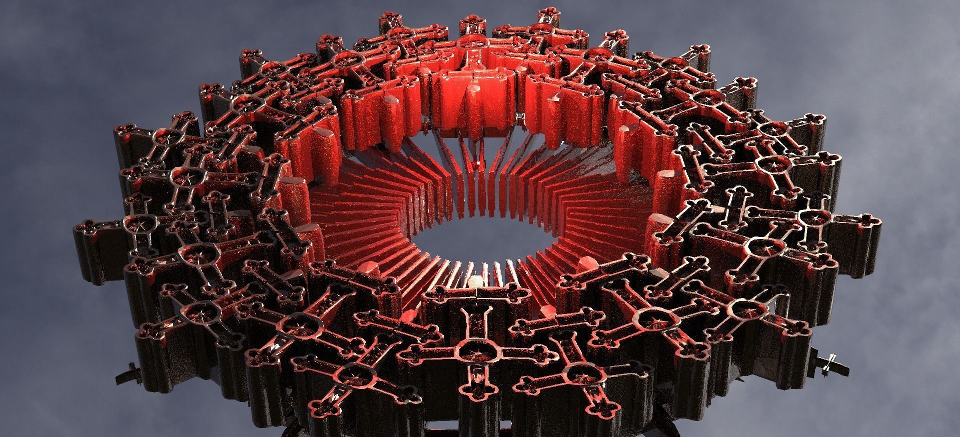 Golden Angel Vortex ring 8  3D model_1