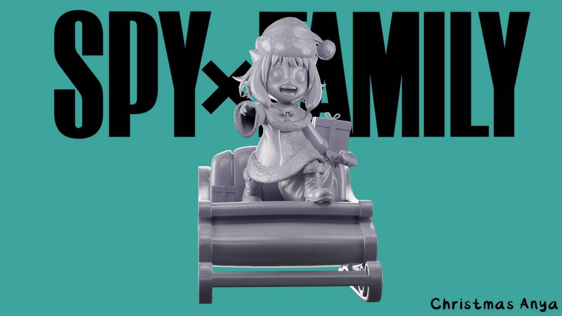 Christmas Anya Forger - SPY x FAMILY 3D print model_7