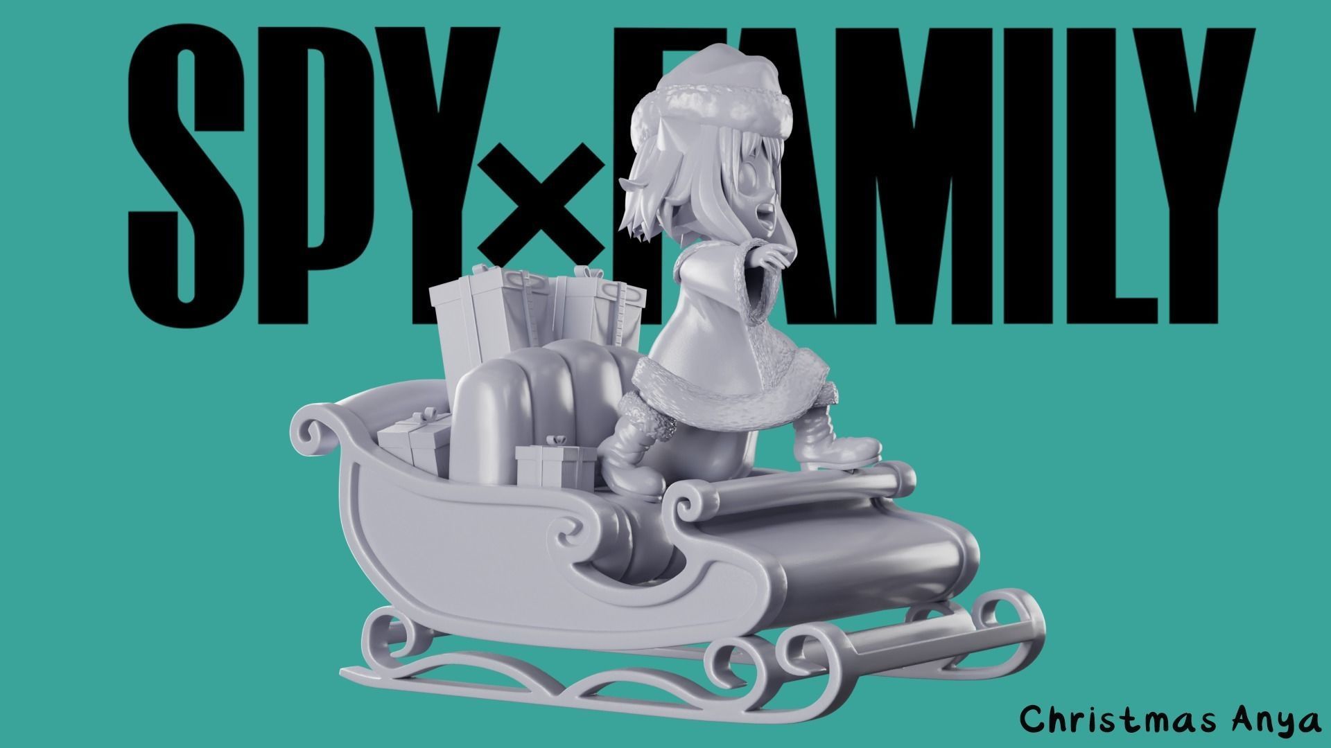 Christmas Anya Forger - SPY x FAMILY 3D print model_13