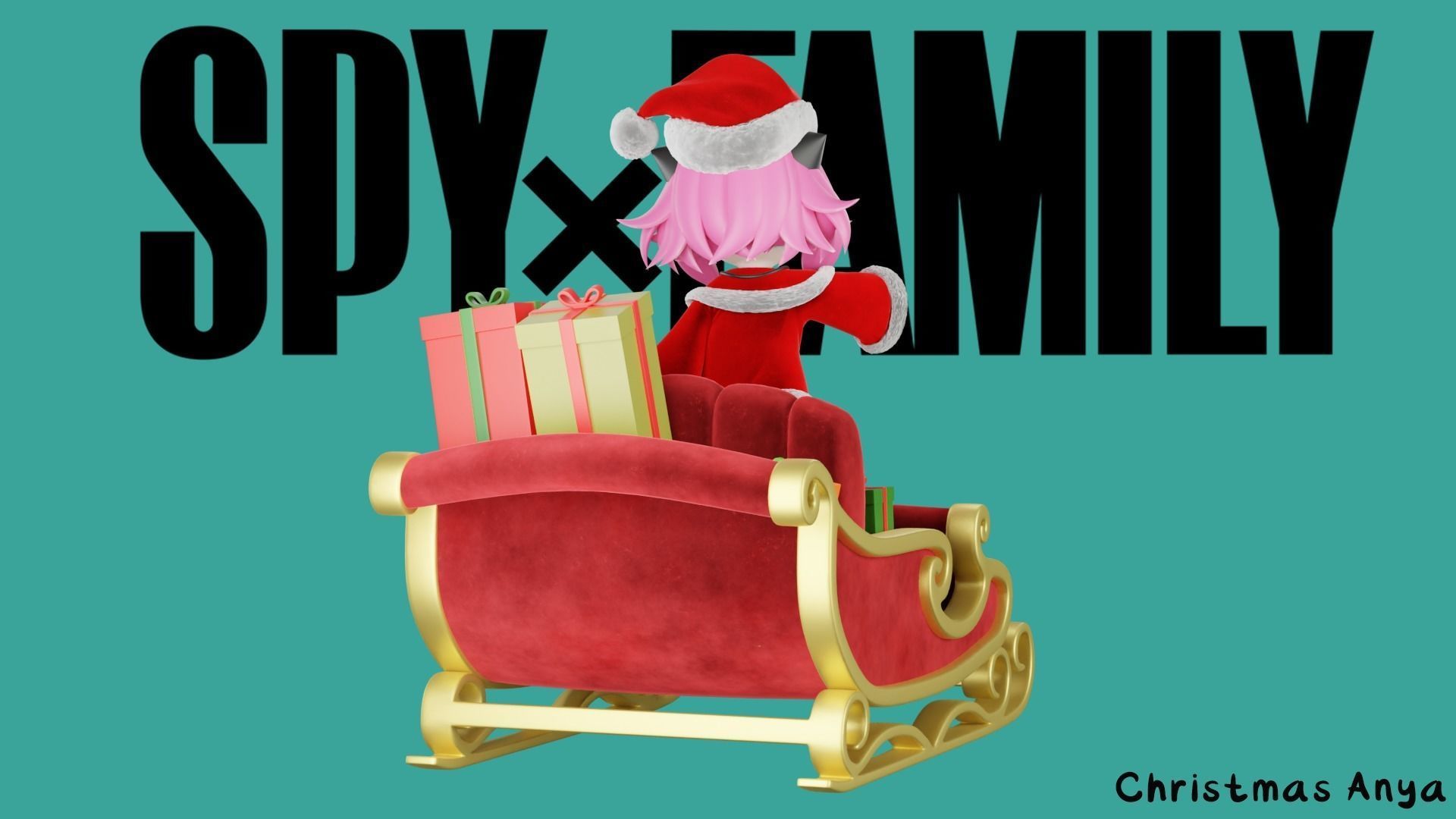 Christmas Anya Forger - SPY x FAMILY 3D print model_4