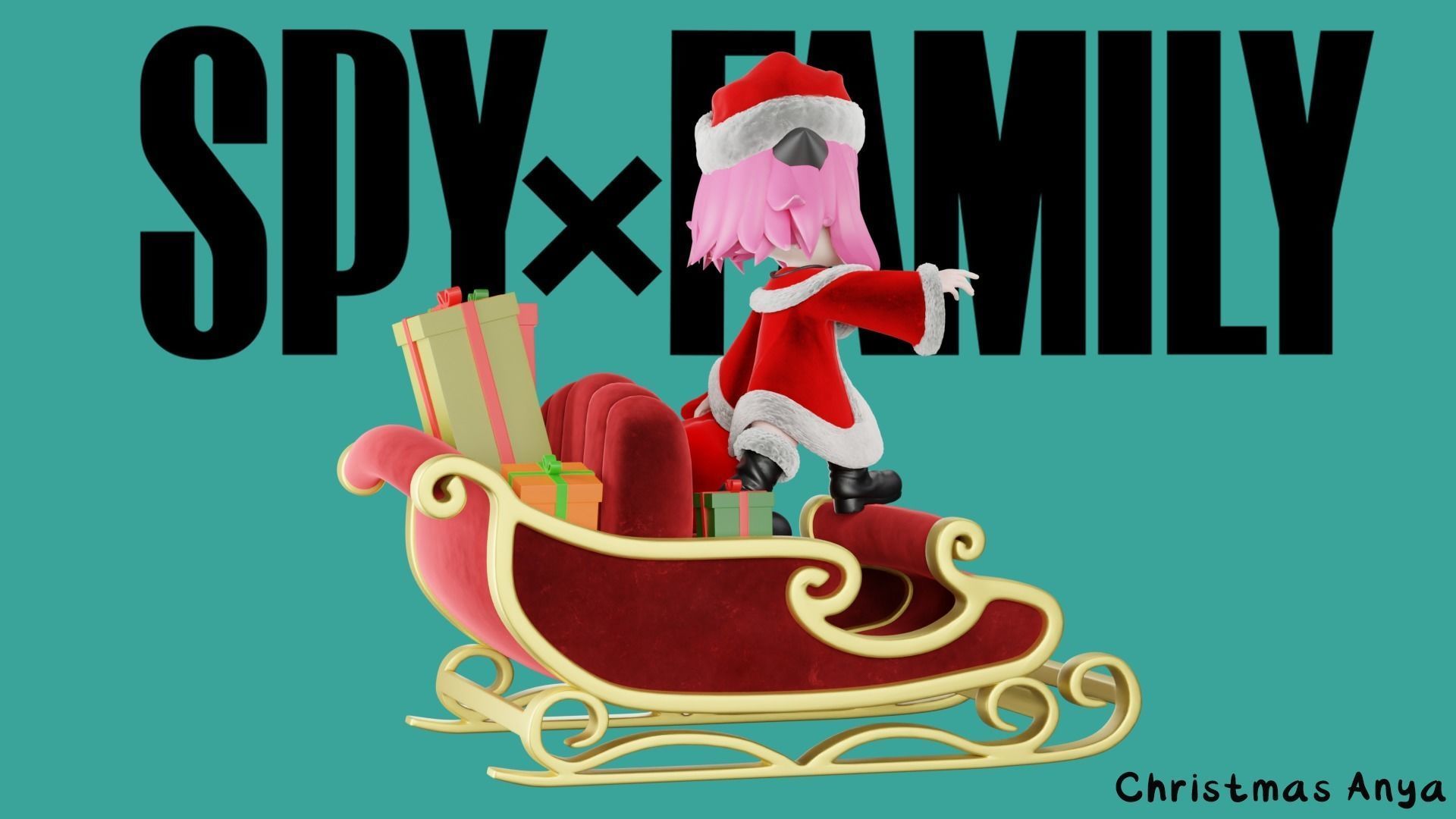 Christmas Anya Forger - SPY x FAMILY 3D print model_5