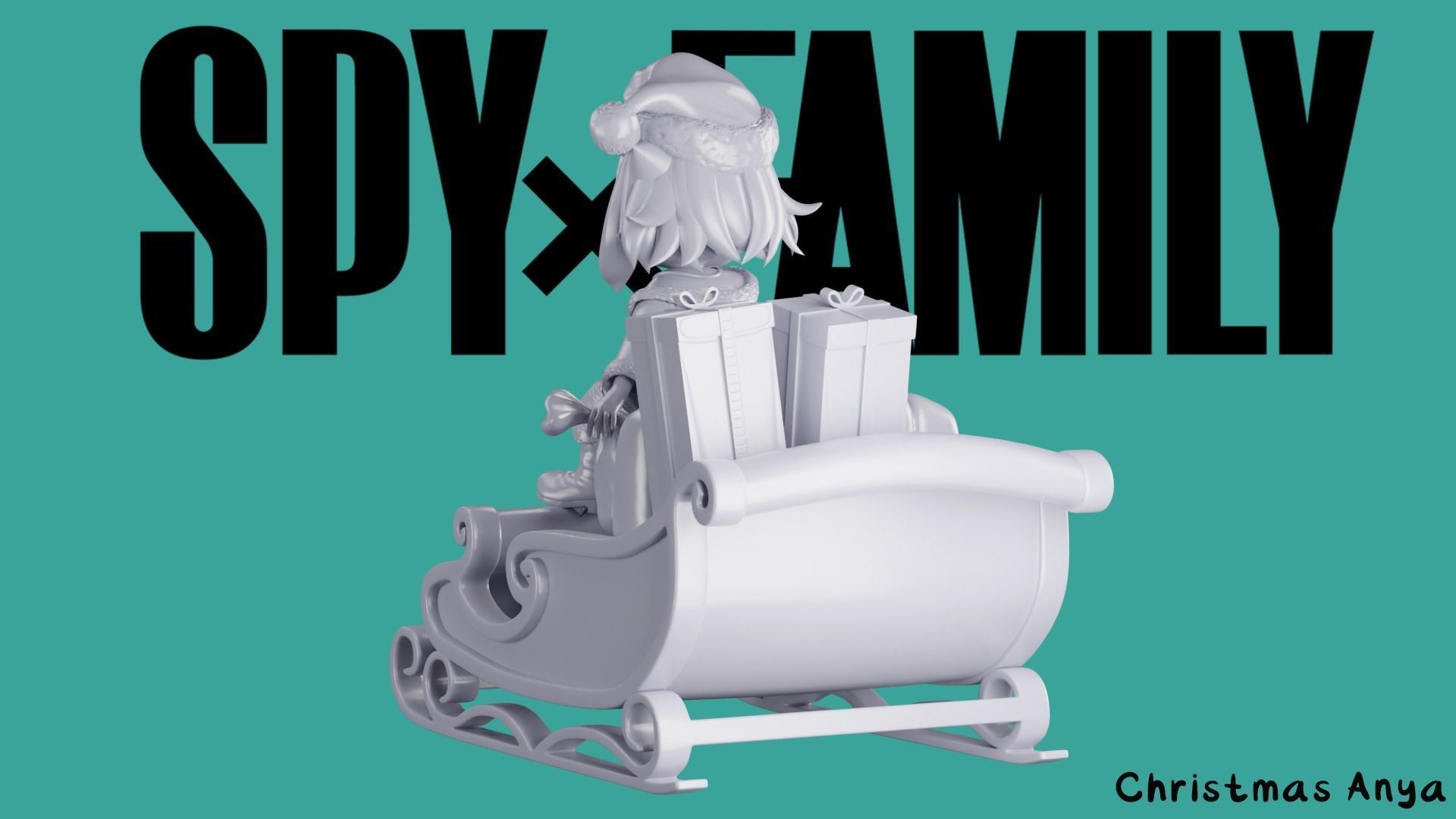 Christmas Anya Forger - SPY x FAMILY 3D print model_10
