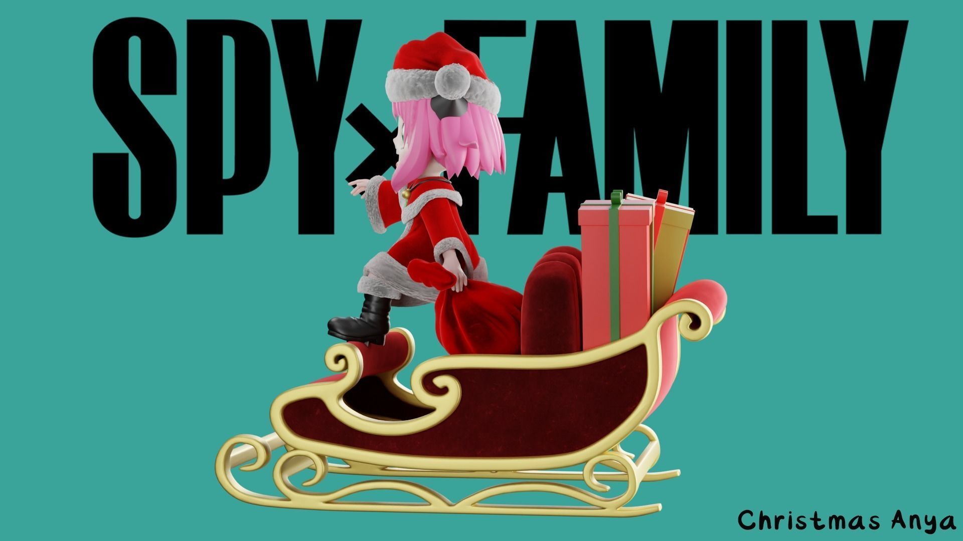 Christmas Anya Forger - SPY x FAMILY 3D print model_2