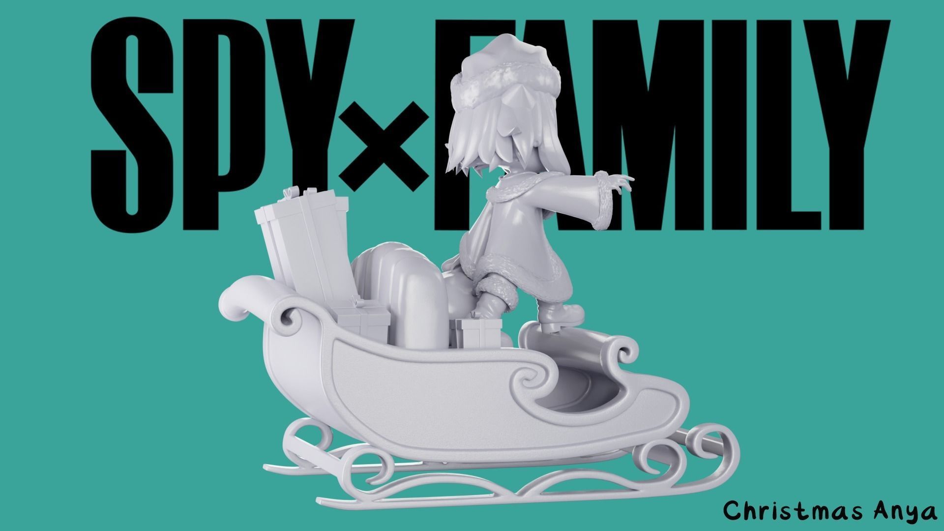 Christmas Anya Forger - SPY x FAMILY 3D print model_12