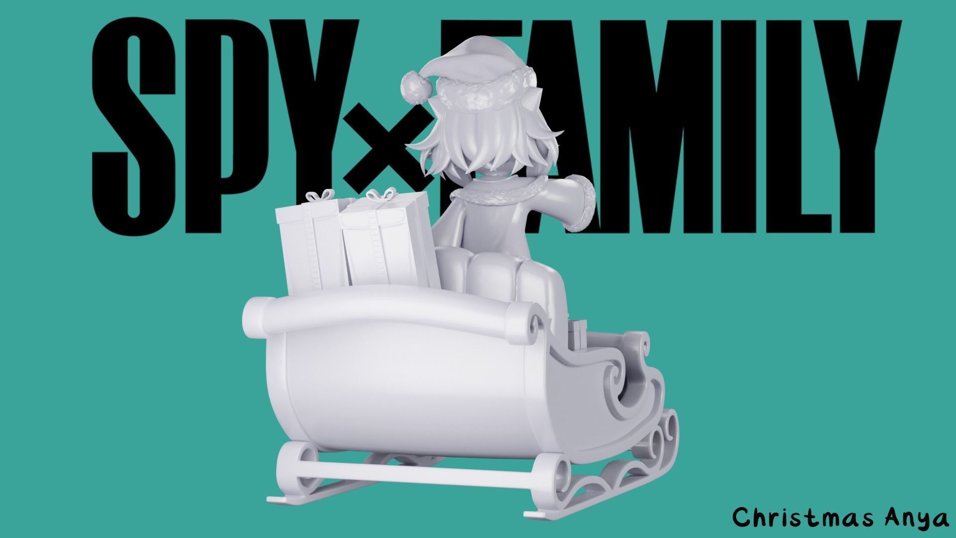 Christmas Anya Forger - SPY x FAMILY 3D print model_11