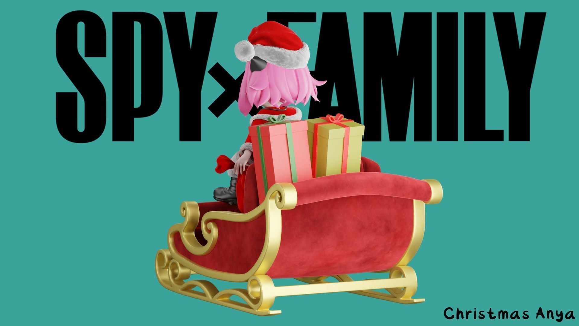 Christmas Anya Forger - SPY x FAMILY 3D print model_3