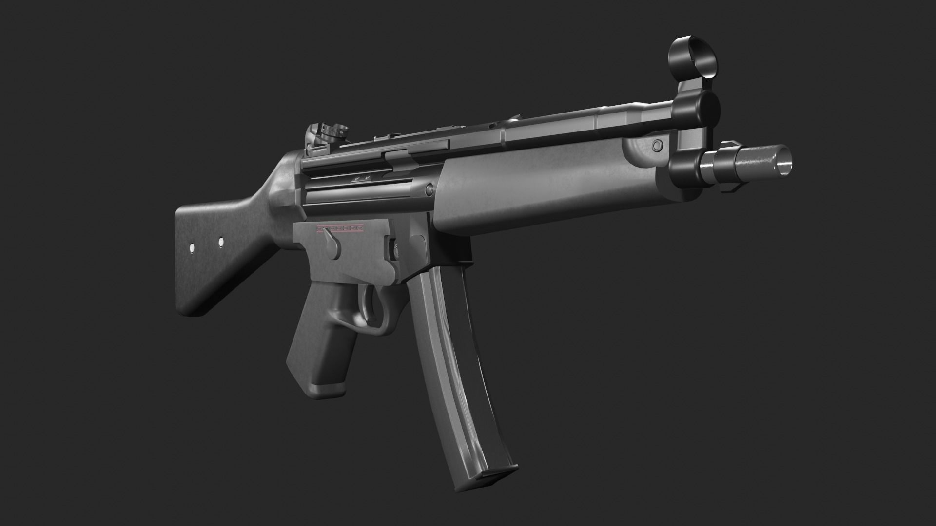 MP-5 MP5 SMG 3D model_3