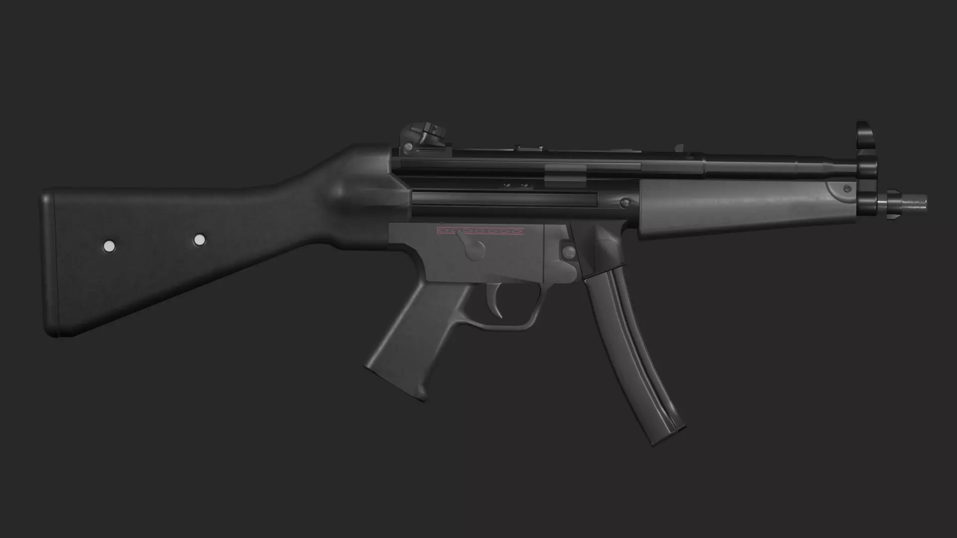 MP-5 MP5 SMG 3D model_0