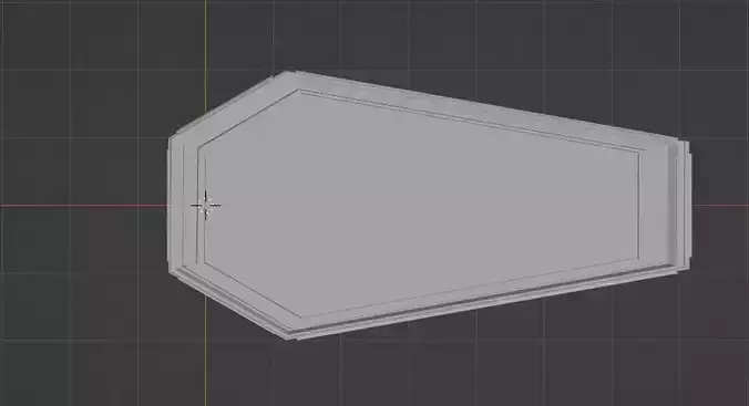 Simple Coffin Low-poly 3D model
