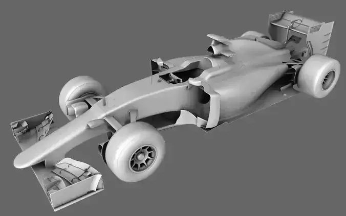F1 Ferrari SF15-T Formula 2015 3D model