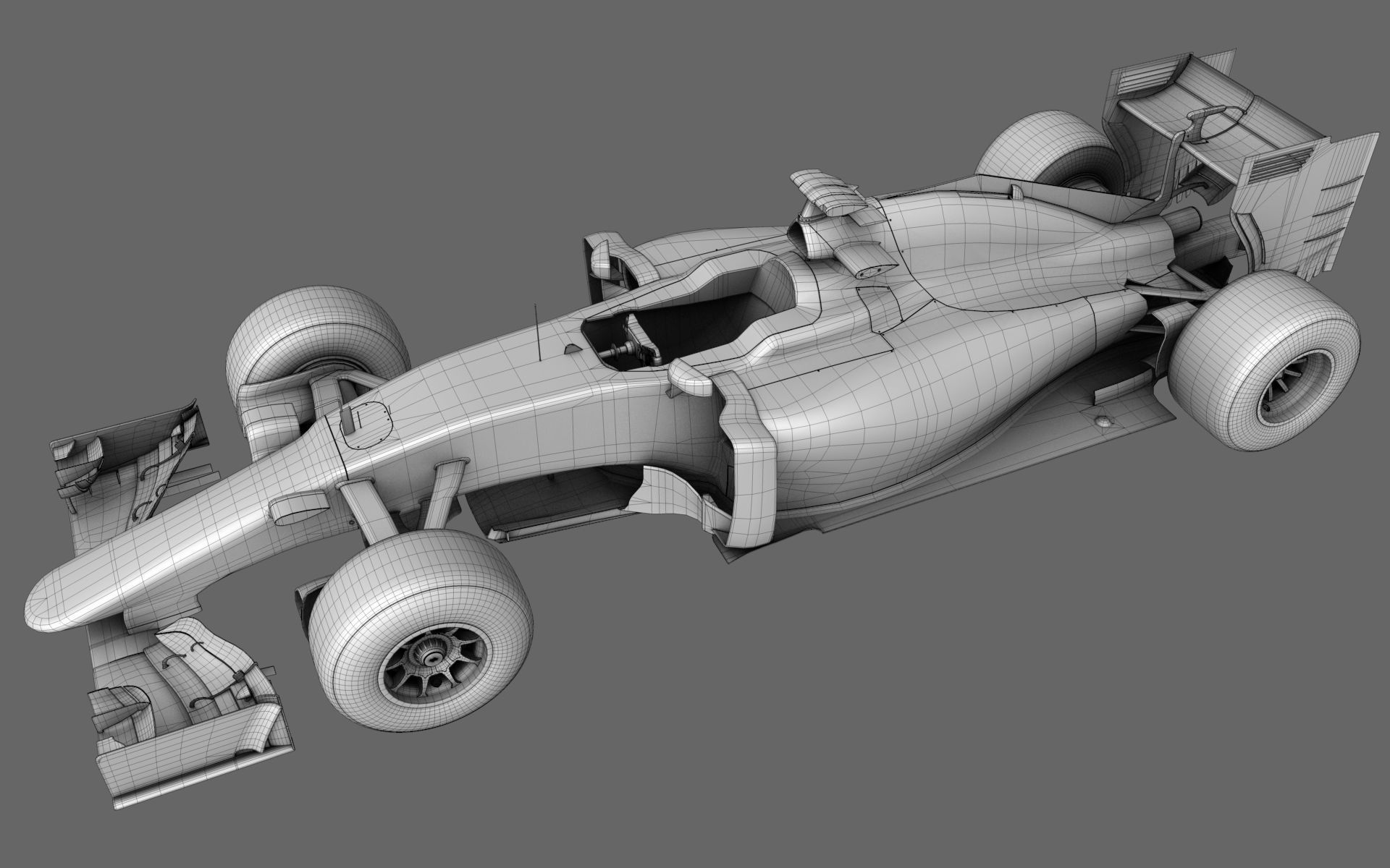 F1 Ferrari SF15-T Formula 2015 3D model_5
