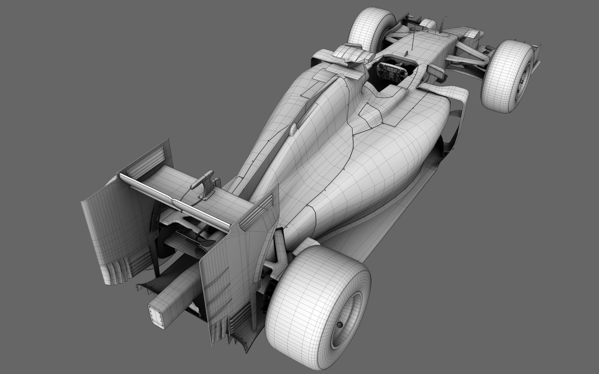 F1 Ferrari SF15-T Formula 2015 3D model_7