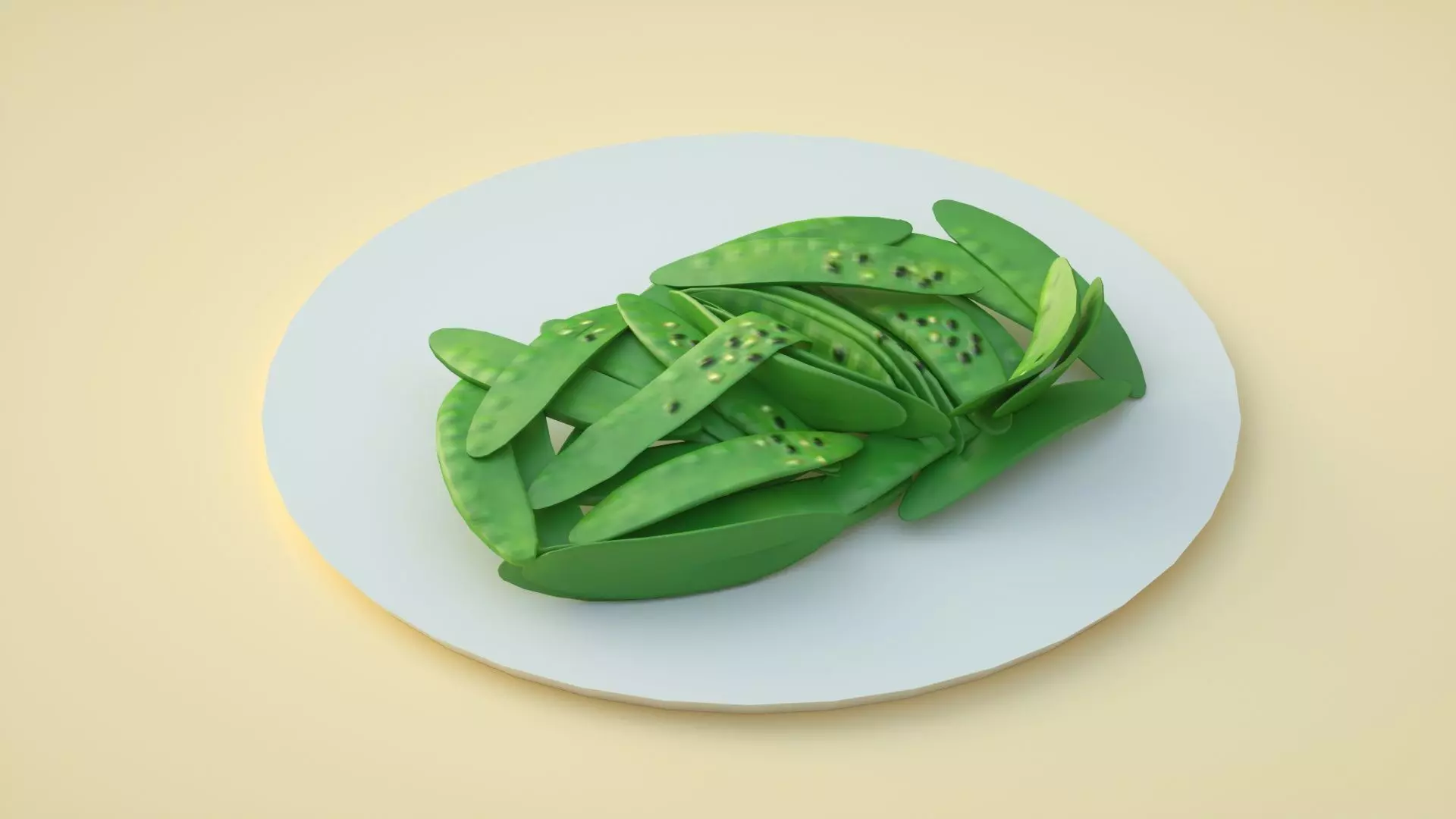 pea pods lunch chinese food pea pods 3D model